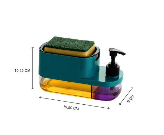 3-In-1 Soap Dispenser With Sponge Holder