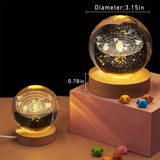 The Home Life 3D Crystal Ball Night Lamp Top Notch Quality