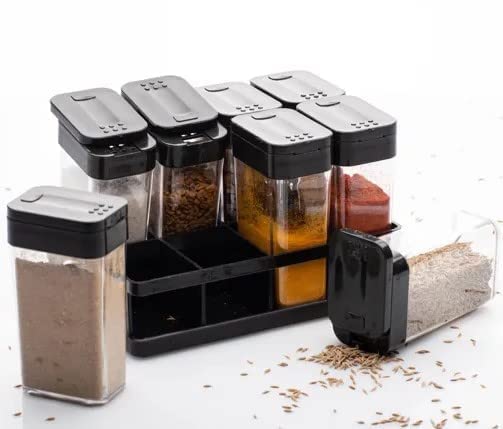 Air Tight Masala Storage Box (1 SET- 8 JARS)