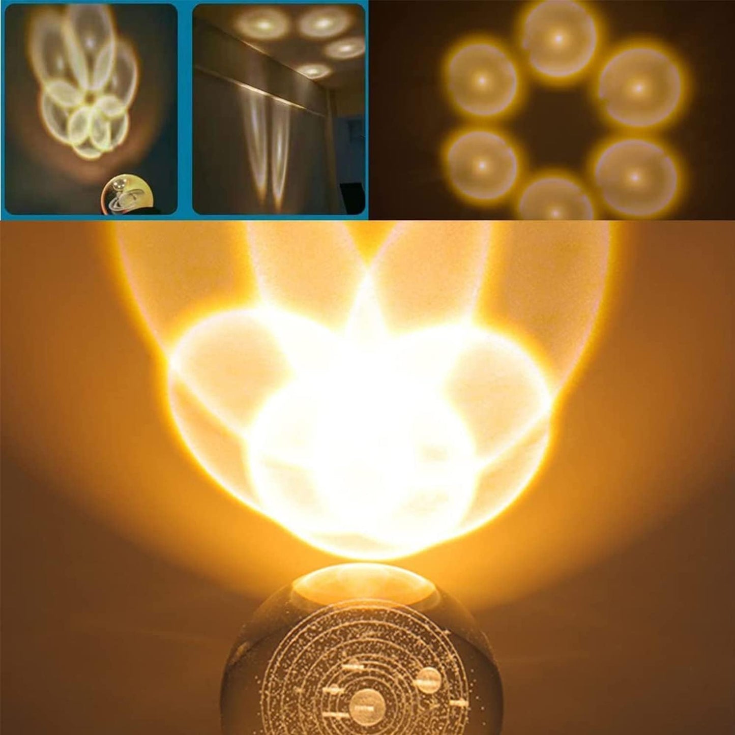 The Home Life 3D Crystal Ball Night Lamp Top Notch Quality