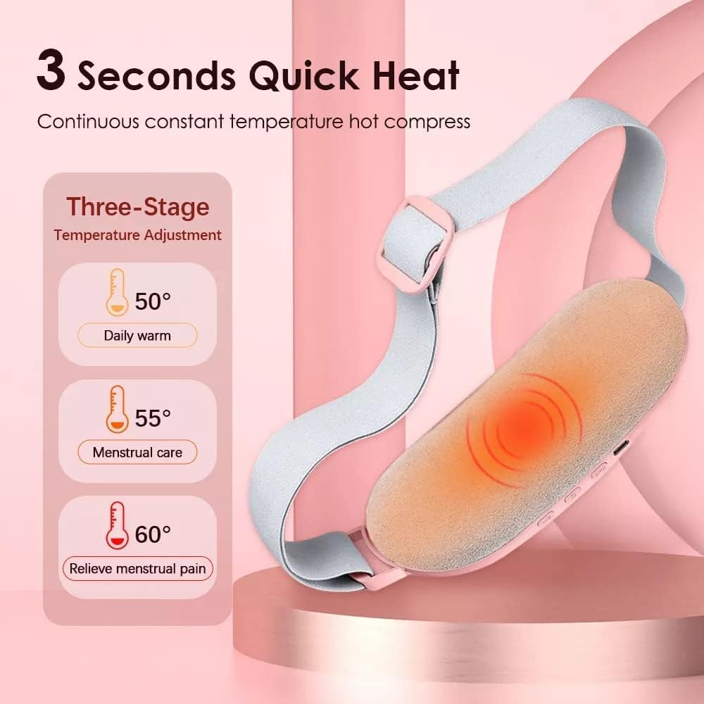 Portable Cordless Menstrual Cramp Relief Massager With 3 Heat Modes By The Home Life