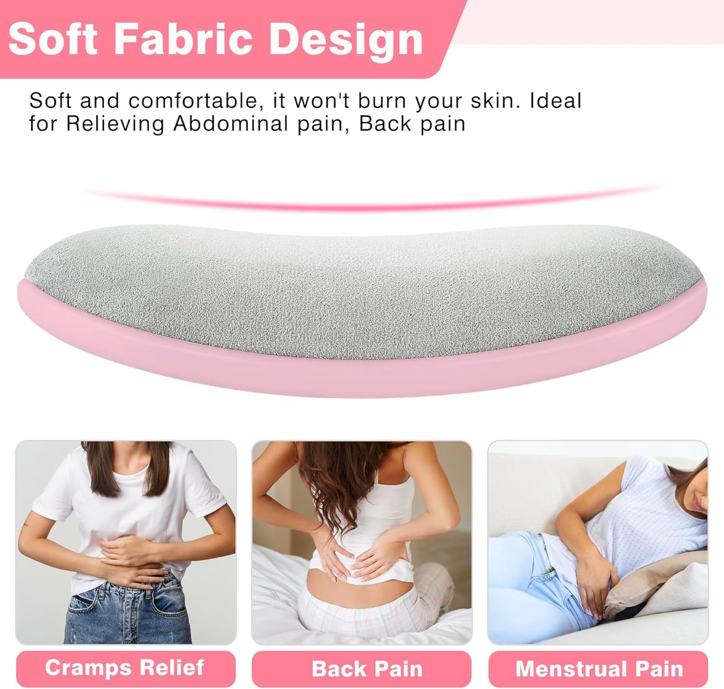 Portable Cordless Menstrual Cramp Relief Massager With 3 Heat Modes By The Home Life