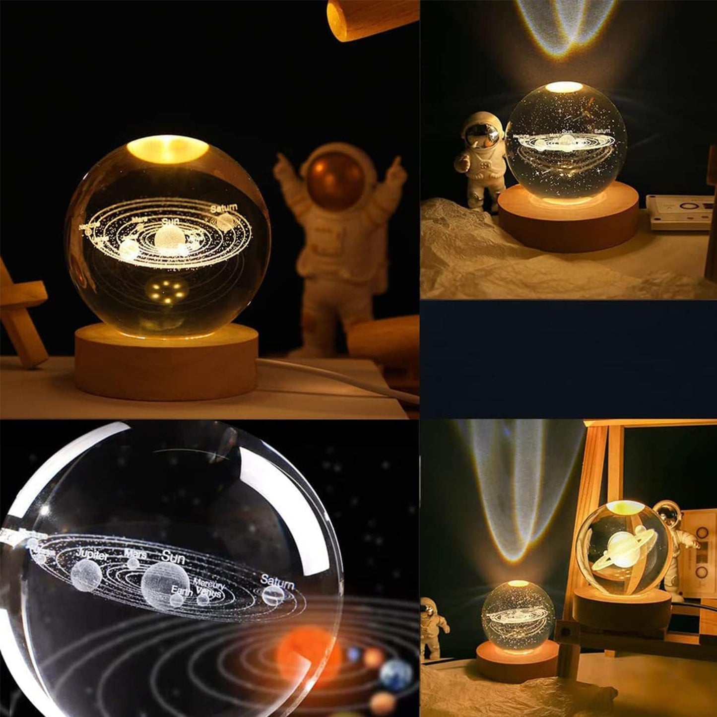The Home Life 3D Crystal Ball Night Lamp Top Notch Quality