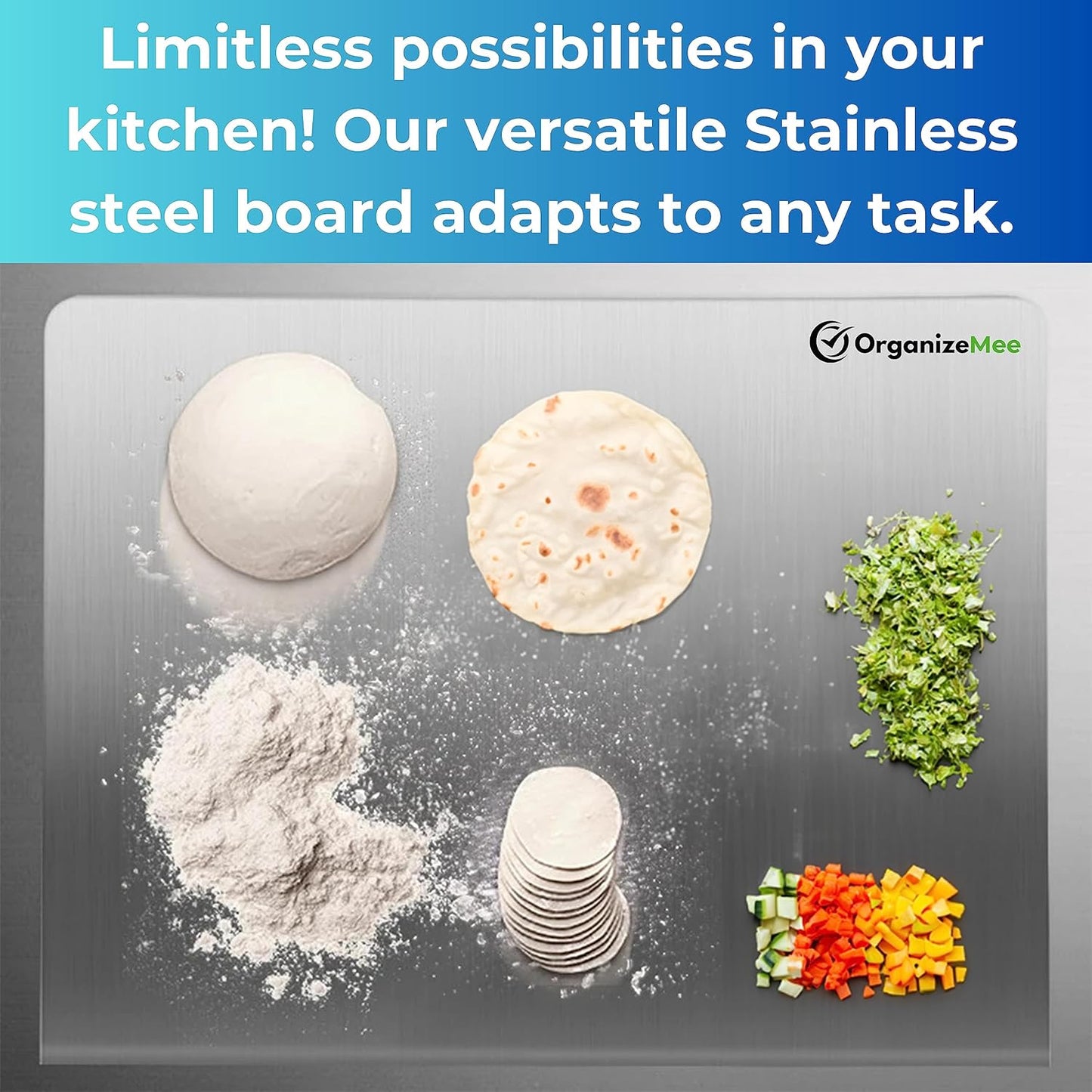 Premium Stainless Steel Kitchen Chopping Board